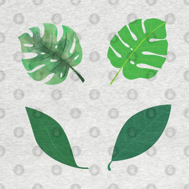 green leaves bundle design by Artistic_st